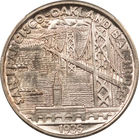 New Certified Coins 1936-S BAY BRIDGE COMMEMORATIVE HALF DOLLAR – PCGS MS-66 PREMIUM QUALITY BLAZER!