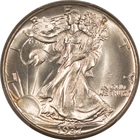 New Certified Coins 1937 WALKING LIBERTY HALF DOLLAR – PCGS MS-65, BLAST WHITE & PREMIUM QUALITY!