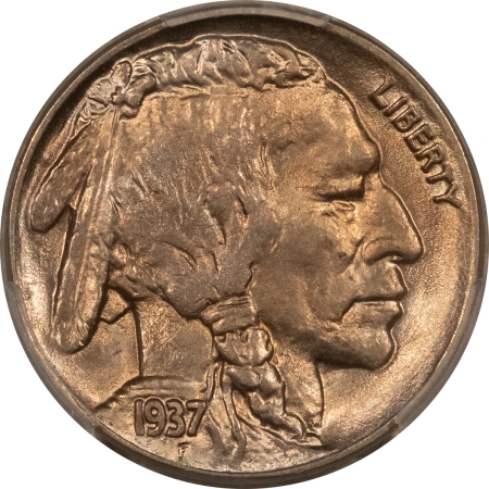 Buffalo Nickels 1937-D BUFFALO NICKEL – PCGS MS-64, LOOKS GEM!