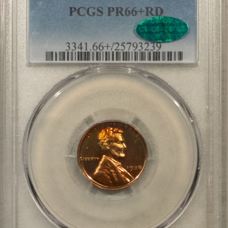 CAC Approved Coins 1938 PROOF LINCOLN CENT – PCGS PR-66+RD, GORGEOUS, PREMIUM QUALITY CAC APPROVED!