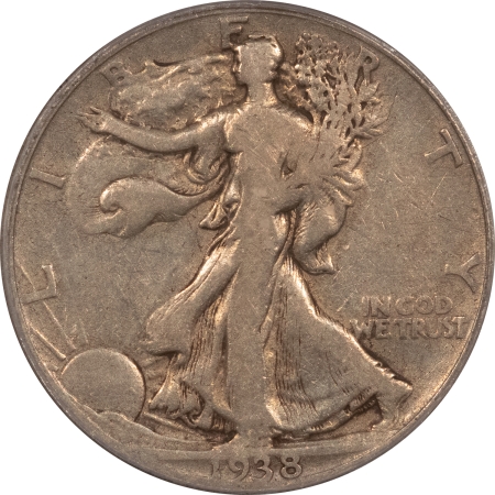 New Certified Coins 1938-D WALKING LIBERTY HALF DOLLAR – PCGS F-12, KEY-DATE!