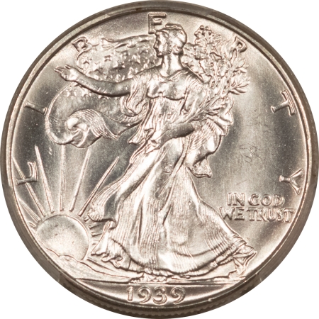 New Certified Coins 1939-D WALKING LIBERTY HALF DOLLAR – PCGS MS-64, BLAST WHITE!