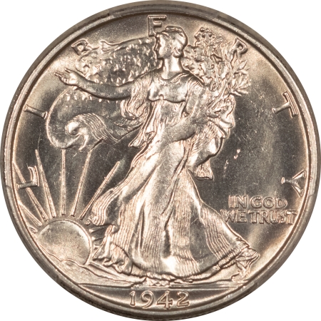 New Certified Coins 1942-S WALKING LIBERTY HALF DOLLAR – PCGS MS-63, BLAST WHITE!