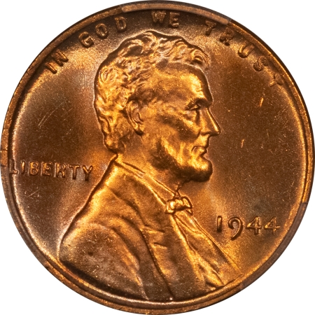 Lincoln Cents (Wheat) 1944 LINCOLN CENT – PCGS MS-66 RD, PRETTY!