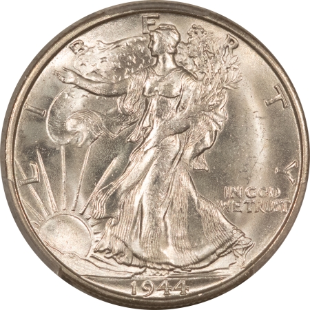 New Certified Coins 1944-S WALKING LIBERTY HALF DOLLAR – PCGS MS-64+, BLAST WHITE!