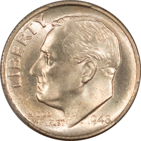 New Certified Coins 1948-S ROOSEVELT DIME – PCGS MS-66+ FB, SUPERB & PREMIUM QUALITY!