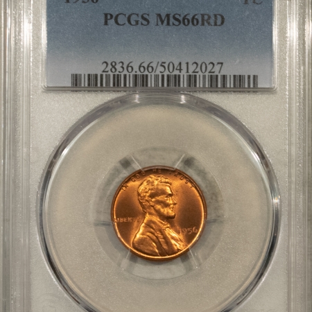 New Store Items 1956 LINCOLN CENT – PCGS MS-66 RD, GEM+!