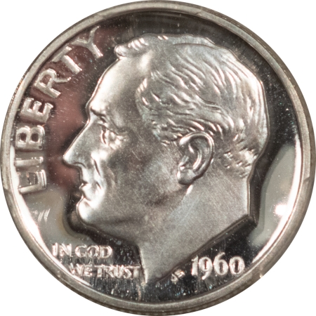 New Certified Coins 1960 PROOF ROOSEVELT DIME – PCGS PR-69 CAM, LOOKS DCAM, GREAT CONTRAST!