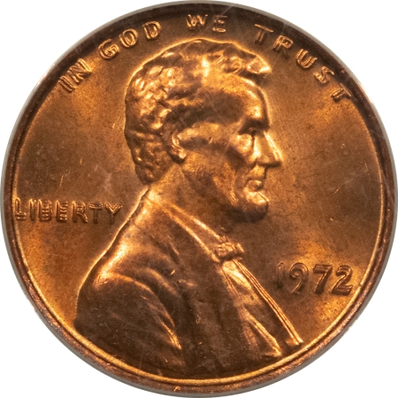 Lincoln Cents (Memorial) 1972 LINCOLN CENT, DOUBLED DIE OBVERSE, FS-101 DIE 1 – ANACS MS-64 RD