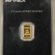 Bullion APMEX 1/2 GRAM GOLD BAR, .9999 – SEALED