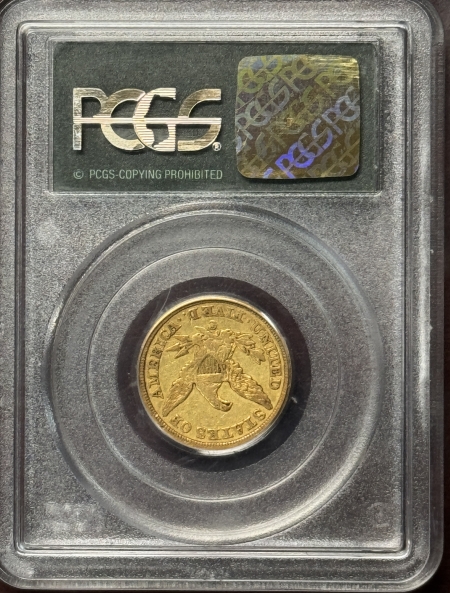 $5 1848-C $5 LIBERTY GOLD HALF EAGLE, NO MOTTO PCGS VF-30 PQ, OGH, CHARLOTTE GOLD