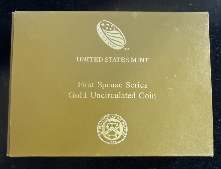 Modern Commems 2012 CAROLINE HARRISON 1/2 OZ .9999 GOLD FIRST SPOUSE, MINTAGE 2436, GEM BU-OGP!