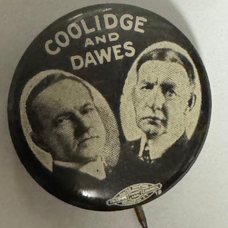 New Store Items 1924 COOLIDGE-DAWES 7/8″ JUGATE CELLULOID CAMPAIGN BUTTON-SCARCE & MINT!