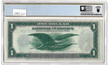 Large Federal Reserve Notes 1918 $1 FRBN CLEVELAND, FR#719 – PCGS 58 PPQ – CHOICE ABOUT UNCIRCULATED!