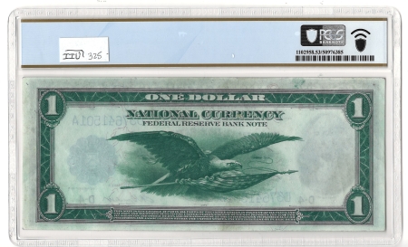 Large Federal Reserve Notes 1918 $1 FRBN CLEVELAND, FR#720 – PCGS 53 PPQ – ABOUT UNCIRCULATED!