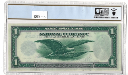 Large Federal Reserve Notes 1918 $1 FRBN SAN FRANCISCO, FR#745 – PCGS 50 ABOUT UNCIRCULATED!