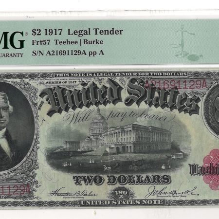 Legal Tender 1917 $2 LEGAL TENDER, FR#27 – PMG 35 CHOICE VERY FINE!