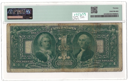 Large Silver Certificates 1896 $1 SILVER CERTIFICATE, FR#225 – PMG 20 VERY FINE!