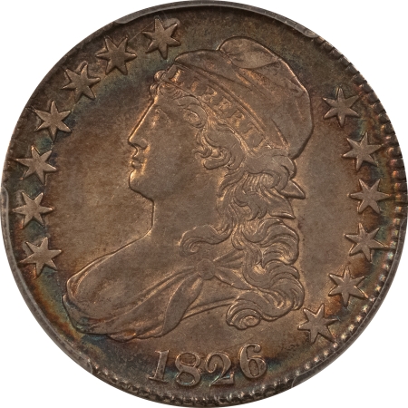 Early Halves 1826 CAPPED BUST HALF DOLLAR – PCGS XF-45, PRETTY & PREMIUM QUALITY!