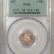 New Certified Coins 1868 THREE CENT NICKEL – PCGS MS-64, NICE ORIGINAL!