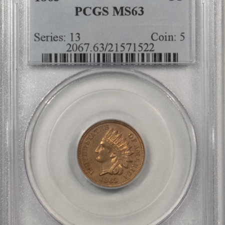 Indian 1863 INDIAN CENT – PCGS MS-63, FRESH AND CHOICE!