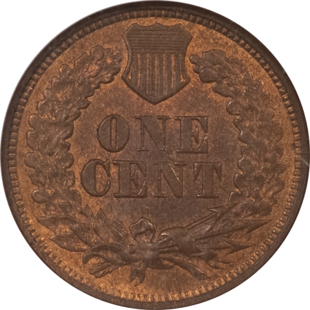 Indian 1866 INDIAN CENT – NGC MS-65 RB, ORIGINAL GEM!