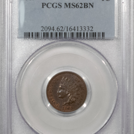 Indian 1869 INDIAN CENT – PCGS MS-62 BN, TOUGH DATE!