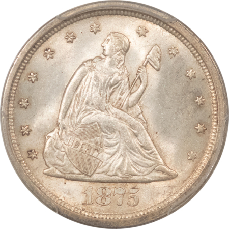 New Certified Coins 1875-S TWENTY CENT PIECE – PCGS MS-64 FRESH WHITE!