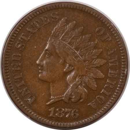 Indian 1876 INDIAN CENT – NICE FRESH HIGH GRADE NEARLY UNCIRCULATED, LOOKS CHOICE!