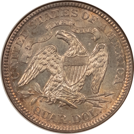 Liberty Seated Quarters 1877 SEATED LIBERTY QUARTER – ANACS MS-61, LOOKS CHOICE! PREMIUM QUALITY!