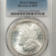 Morgan Dollars 1878-CC $1 MORGAN DOLLAR – PCGS MS-64, BLAST WHITE! CARSON CITY!