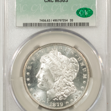 New Store Items 1879-S MORGAN DOLLAR, CACG MS-63, BLAST WHITE & PQ! CAC!