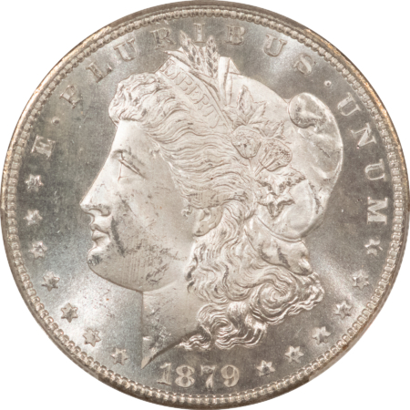 Dollars 1879-S MORGAN DOLLAR, CACG MS-63, BLAST-WHITE & PQ! CAC!