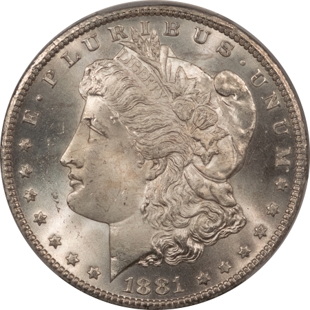 Morgan Dollars 1881-CC $1 MORGAN DOLLAR – PCGS MS-66, BLAST WHITE & LUSTROUS CARSON CITY!