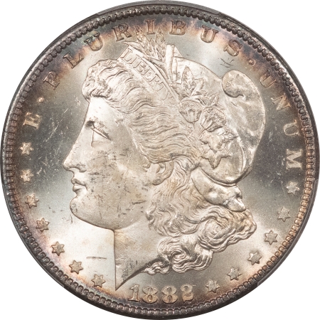 Morgan Dollars 1882-CC $1 MORGAN DOLLAR – PCGS MS-64, LUSTROUS & PRETTY! CARSON CITY!