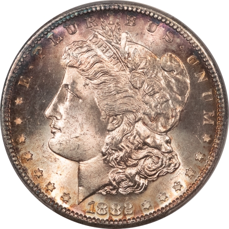 Morgan Dollars 1882-S $1 MORGAN DOLLAR – PCGS MS-64, PRETTY TONING!