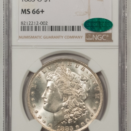 CAC Approved Coins 1883-O $1 MORGAN DOLLAR – NGC MS-66+, LOOKS 67! PREMIUM QUALITY & CAC APPROVED!