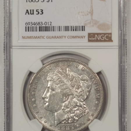 Morgan Dollars 1883-S $1 MORGAN DOLLAR – NGC AU-53, FLASHY!