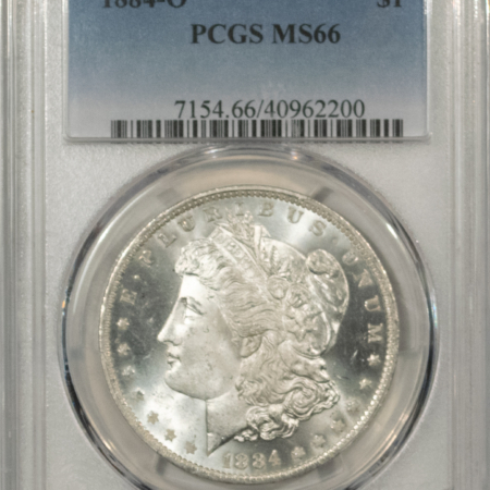 Morgan Dollars 1884-O $1 MORGAN DOLLAR – PCGS MS-66, FROSTY WHITE & PREMIUM QUALITY!