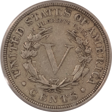 Liberty Nickels 1885 LIBERTY “V” NICKEL, PCGS VF-35, OGH & CAC; WHOLESOME ORIGINAL & LOOKS XF!