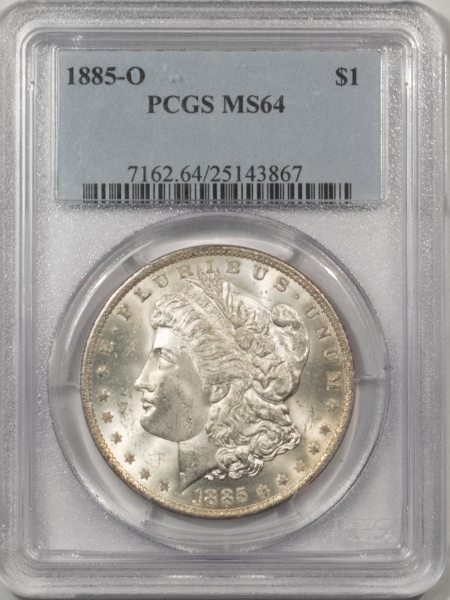 Morgan Dollars 1885-O $1 MORGAN DOLLAR – PCGS MS-64