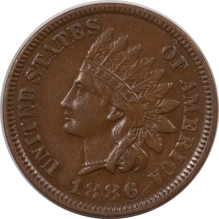 Indian 1886 TY I INDIAN CENT – NICE HIGH GRADE NEARLY UNCIRCULATED LOOKS CHOICE!