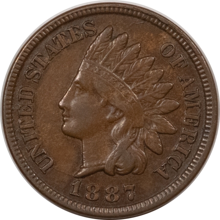 Indian 1887 INDIAN CENT – NICE HIGH GRADE NEARLY UNCIRCULATED LOOKS CHOICE!