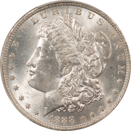 Dollars 1888-O MORGAN DOLLAR, CACG MS-62, ORIGINAL, BLAST-WHITE & PQ! CAC!