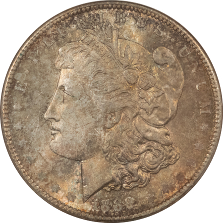 Morgan Dollars 1889 $1 MORGAN DOLLAR – ANACS MS-63, OLD VINTAGE ANA HOLDER!