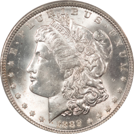 Morgan Dollars 1889 $1 MORGAN DOLLAR – PCGS MS-64, BLAST WHITE!