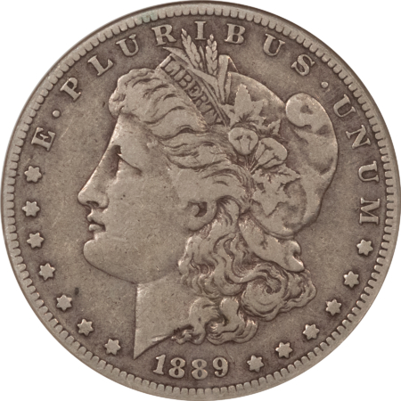 CAC Approved Coins 1889-CC $1 MORGAN DOLLAR – NGC F-12, PERFECT, PREMIUM QUALITY! CAC! CARSON CITY!