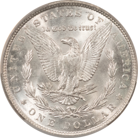 Dollars 1890 MORGAN DOLLAR, CACG MS-62, ORIGINAL, BLAST-WHITE & PQ! CAC!