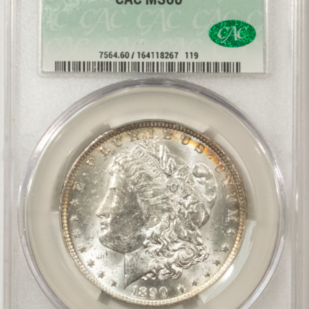 CAC Approved Coins 1890-O $1 MORGAN DOLLAR – CACG MS-60, CAC!