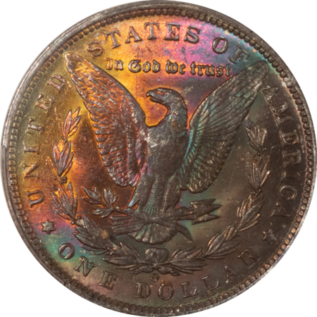 Dollars MONSTER TONED 1890-O MORGAN DOLLAR, CACG MS-61, ORIGINAL, GORGEOUS & PQ! CAC!